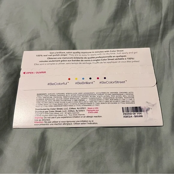 *Retired* Color Street: Frond of You | Tropical Summer Island Neon White Palm - Picture 4 of 10